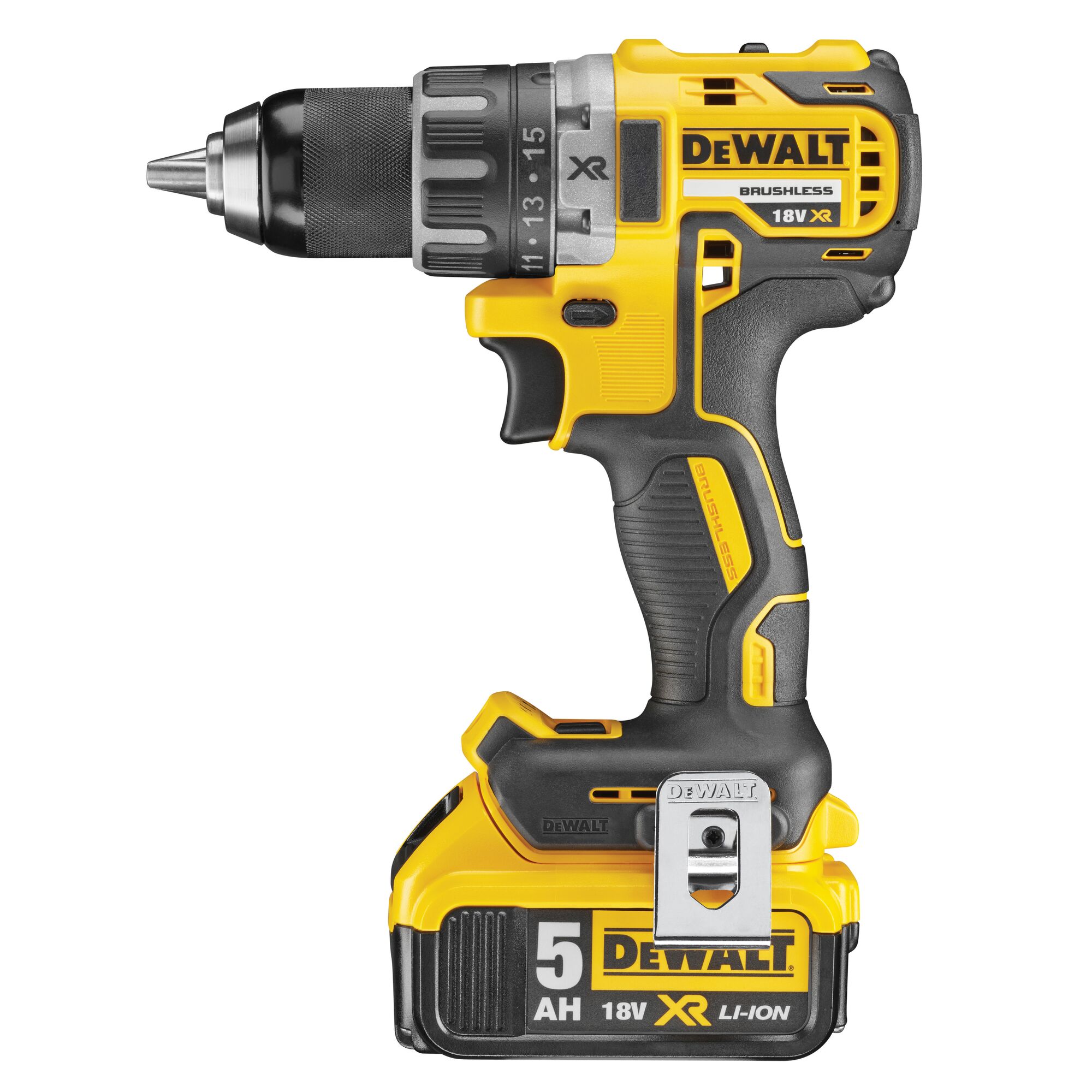 18V XR Brushless Schroef boormachine 2x5.0Ah in TSTAK DEWALT